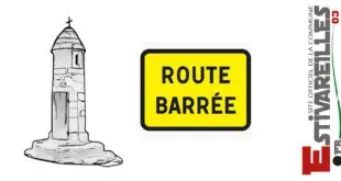 logo route barree lampier estivareilles